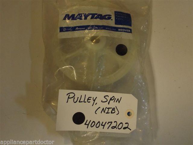 Maytag Amana Washer 40047202 Pulley, Spin NEW IN BOX Maytag Amana Washer 40047202 Pulley, Spin NEW IN BOX